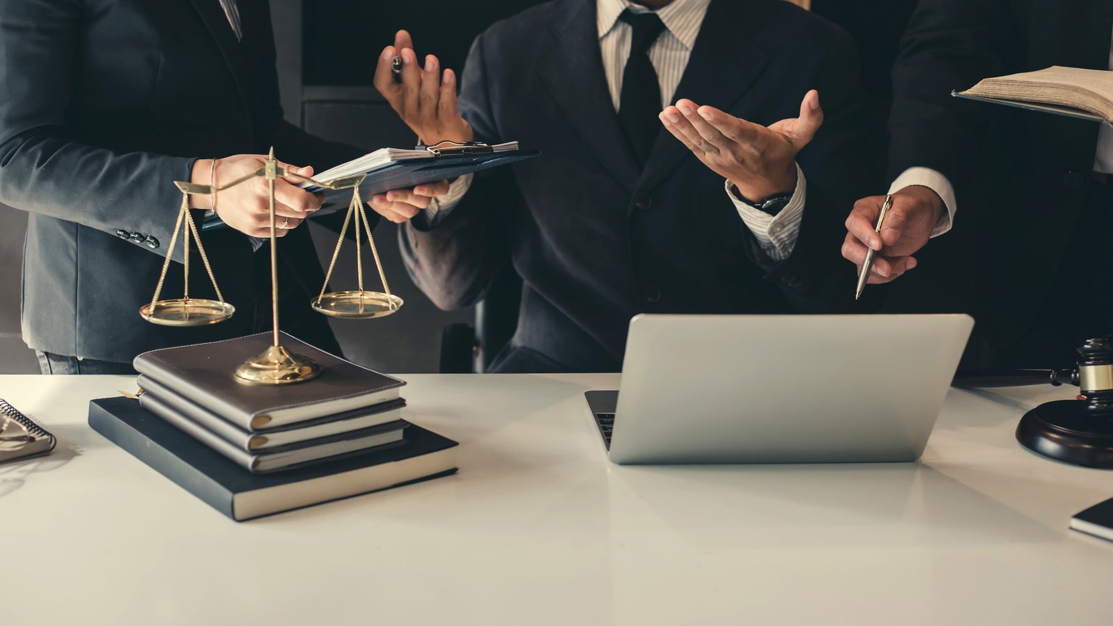 Business lawyer team. Working together of lawyer in the meeting.